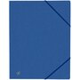 OXFORD Chemise cartonnée à élastiques 17x22cm bleu