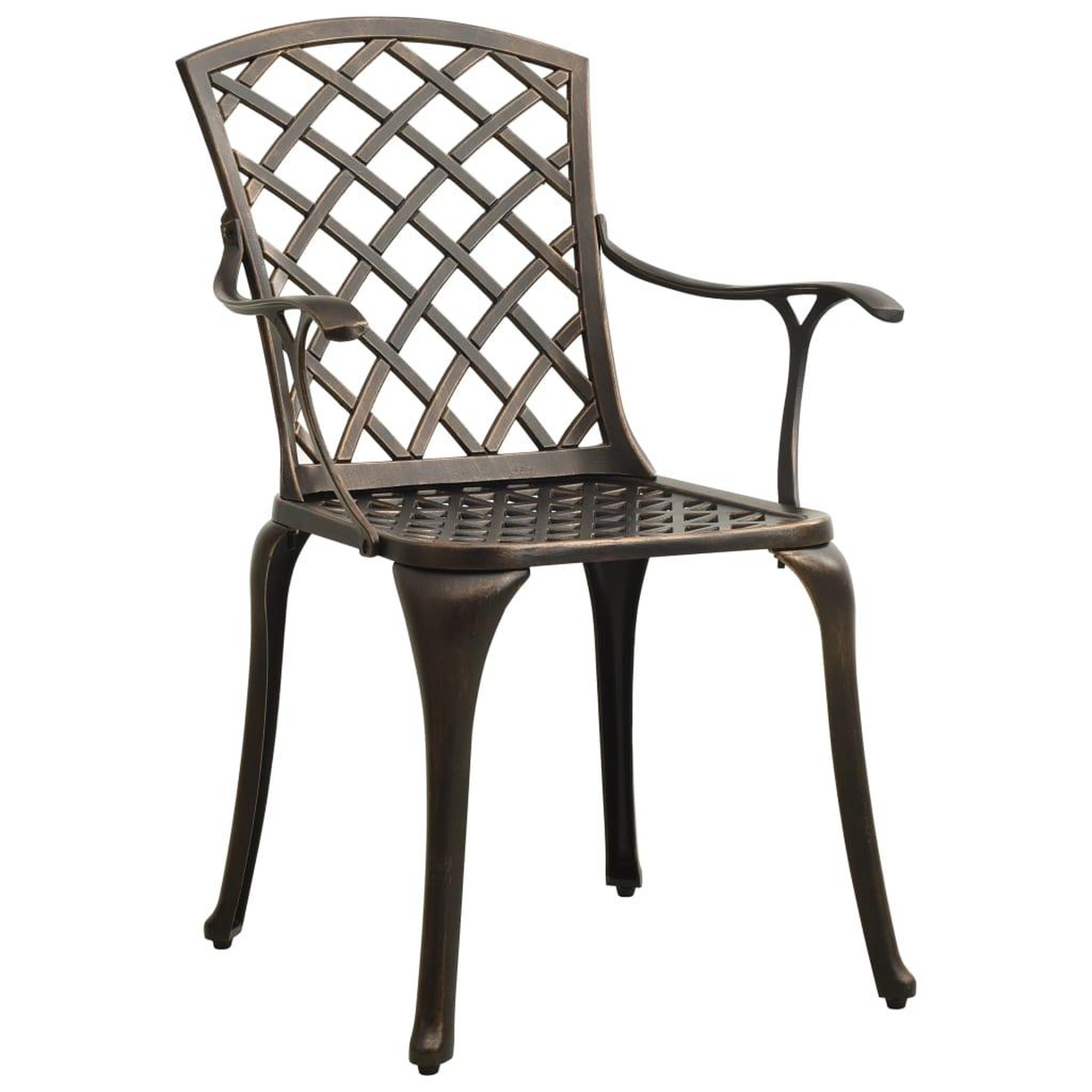Voir la diapositive 4 : VIDAXL Ensemble de bistro 5 pcs Aluminium coule Bronze
