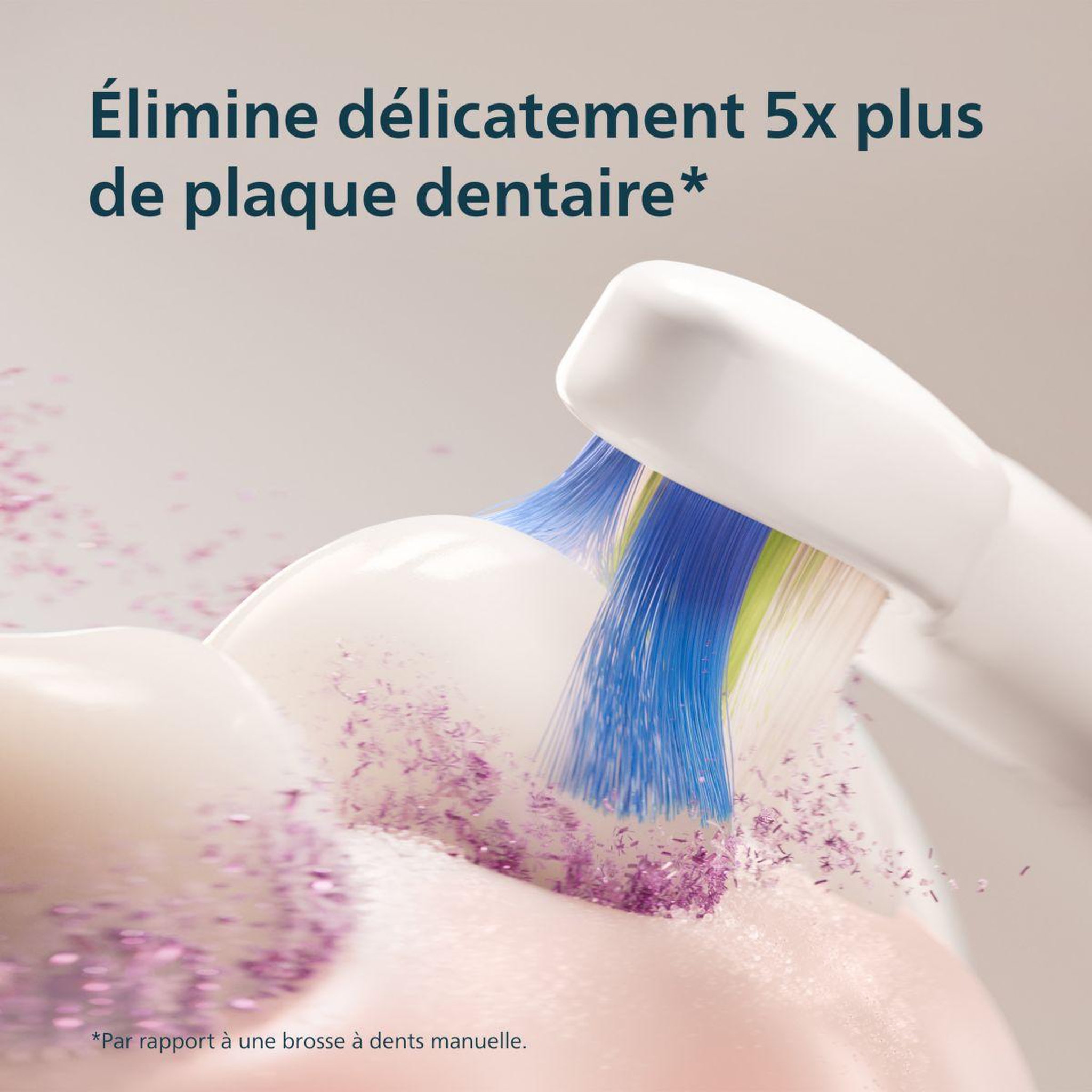 Voir la diapositive 2 : Philips Brosse à dents électrique hx4042/41 serie 4100 blanche