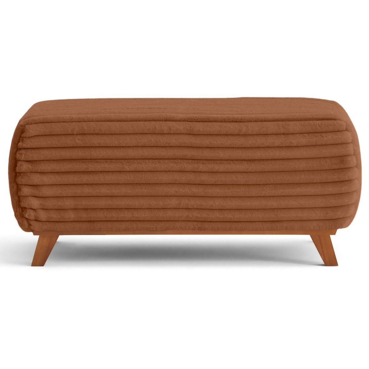 BEST MOBILIER Cristal - bout de lit - en fausse fourrure côtelée