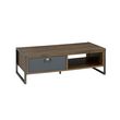 Table basse style industriel pieds métal L122cm FABRIC