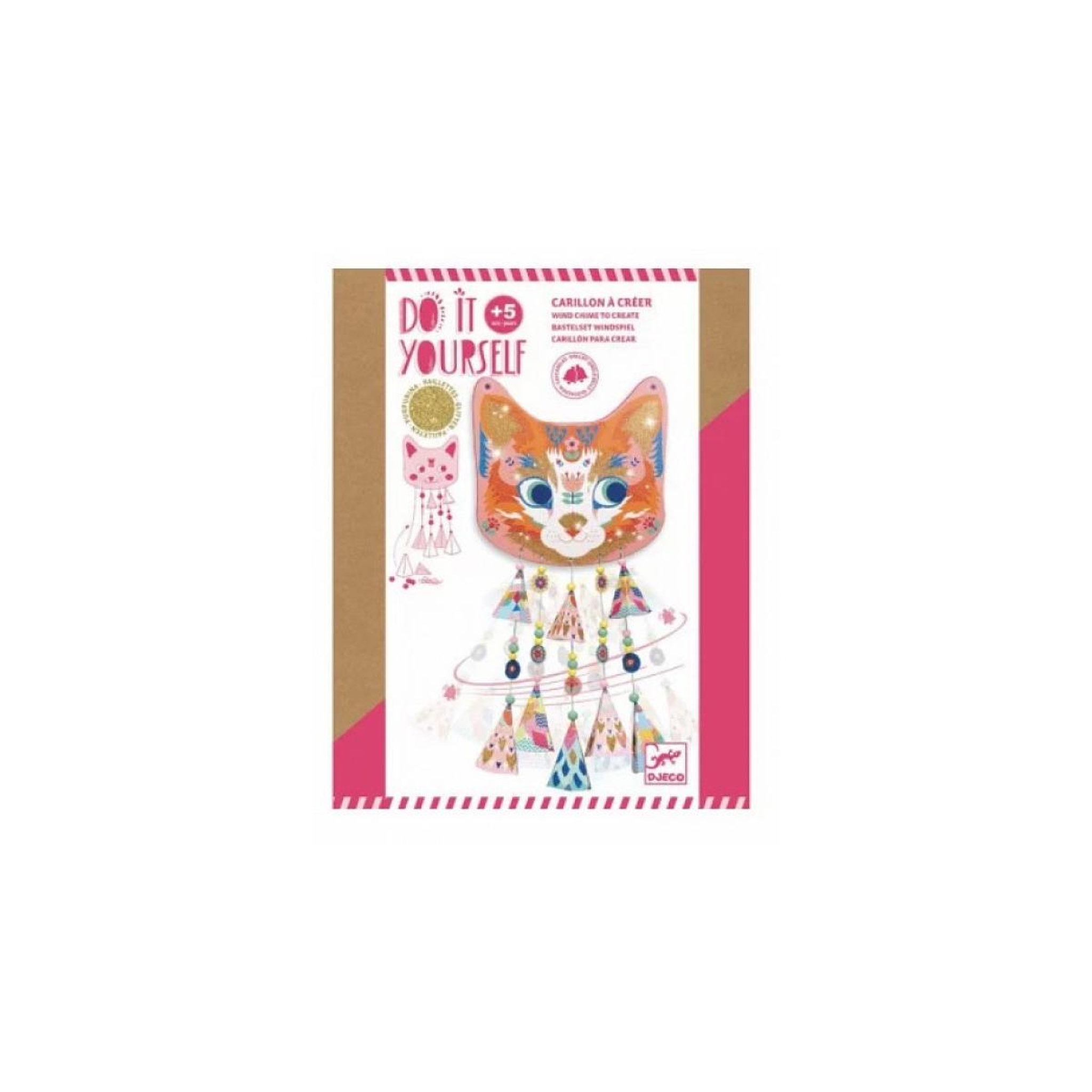 Djeco DIY Kit de fabrication Carillon Kitty