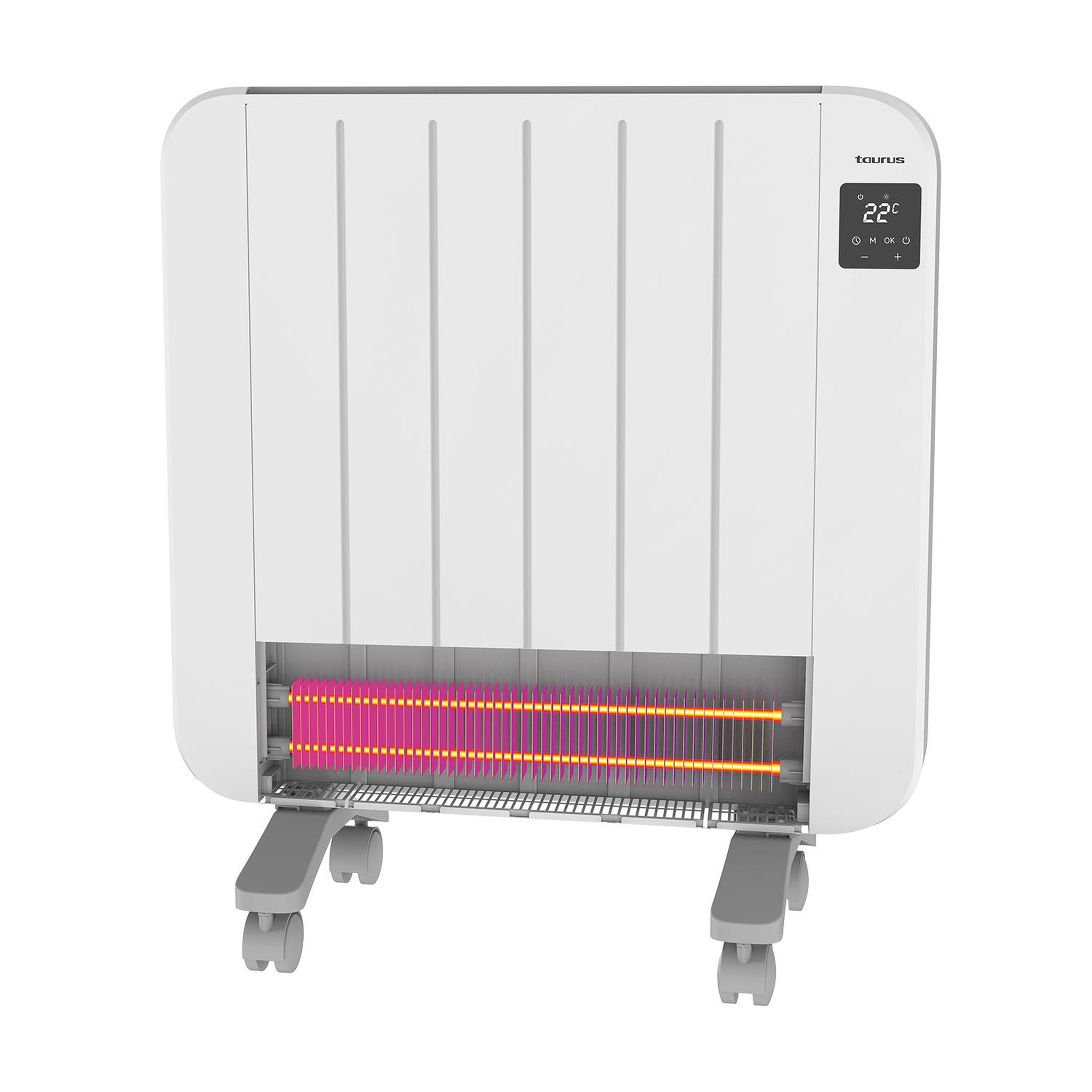 Voir la diapositive 3 : Taurus Radiateur électrique 1500w blanc - NEPAL 1500