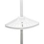 Voir la diapositive 3 : FIVE Étagère de Douche d'Angle  Télescopique  180-240cm Blanc