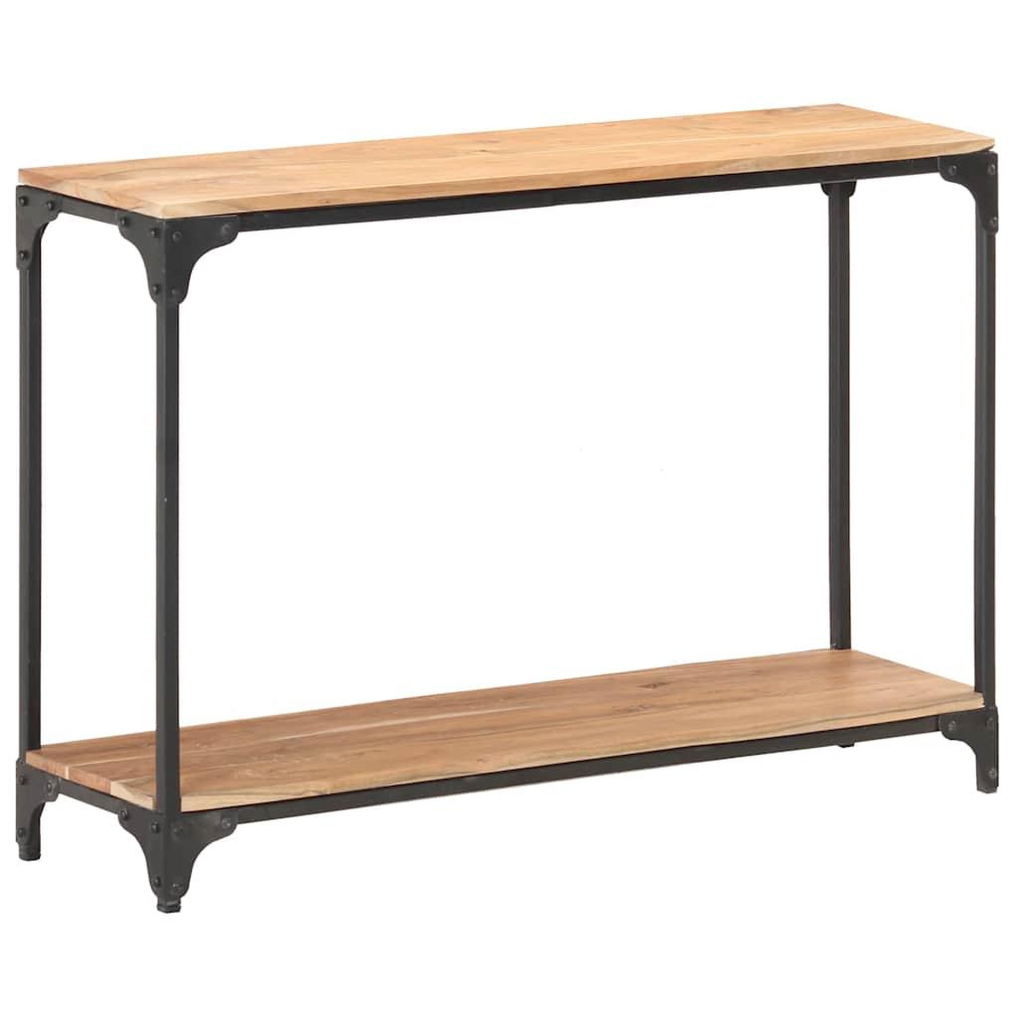 Voir la diapositive 6 : VIDAXL Table console 110x30x75 cm Bois solide d'acacia