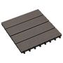 Voir la diapositive 3 : VIDAXL Carreau de terrasse 11 pcs WPC 30 x 30 cm 1 m^2 Marron fonce