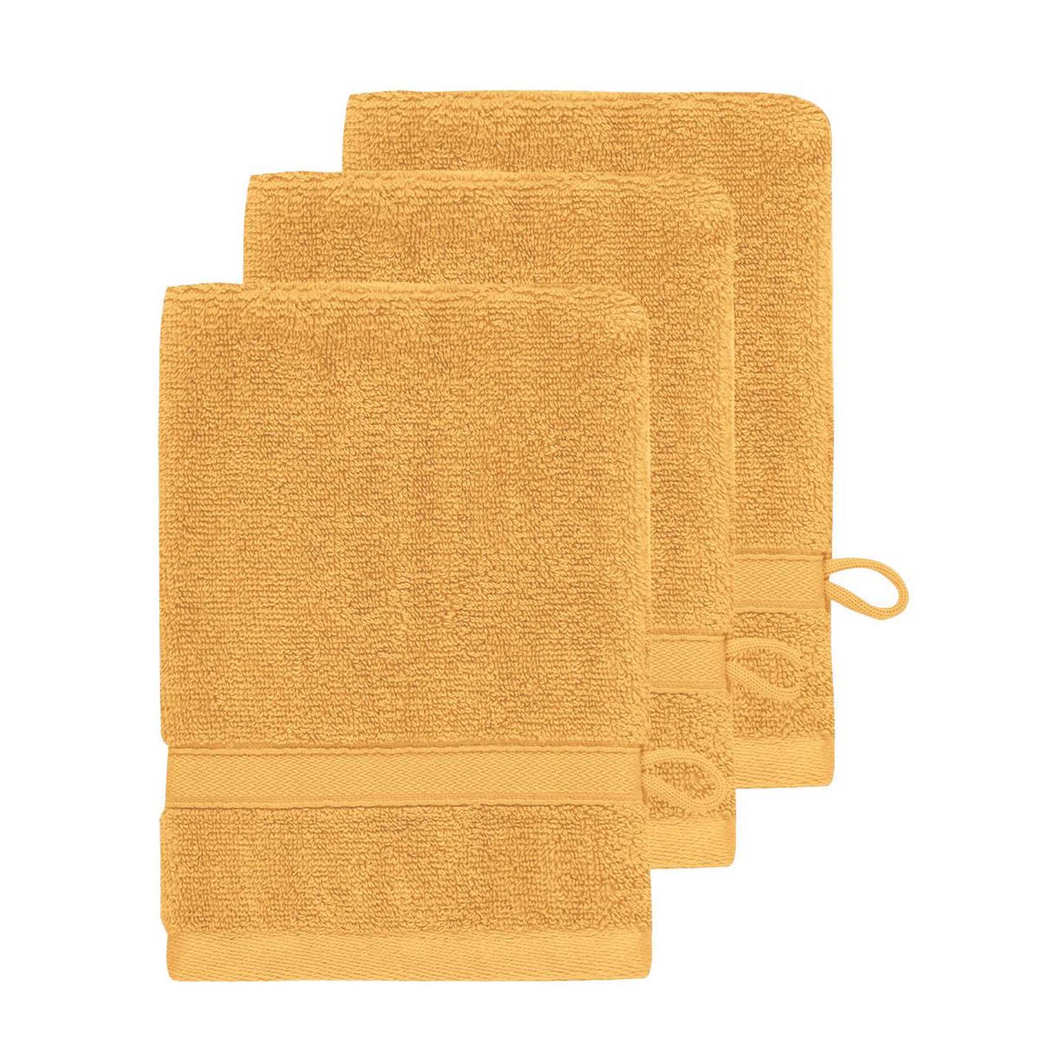 Voir la diapositive 1 : Sensei Maison Lot de 3 gants de toilette 600 g/m² SENSILK - 16x22 cm