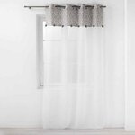 Paris Prix Rideau Voilage à Œillets  Vilanelle  140x240cm Gris