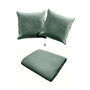 Voir la diapositive 2 : Paris Prix Couvre-Lit & 2 Housses de Coussin  Romane  240x260cm Vert Cèdre
