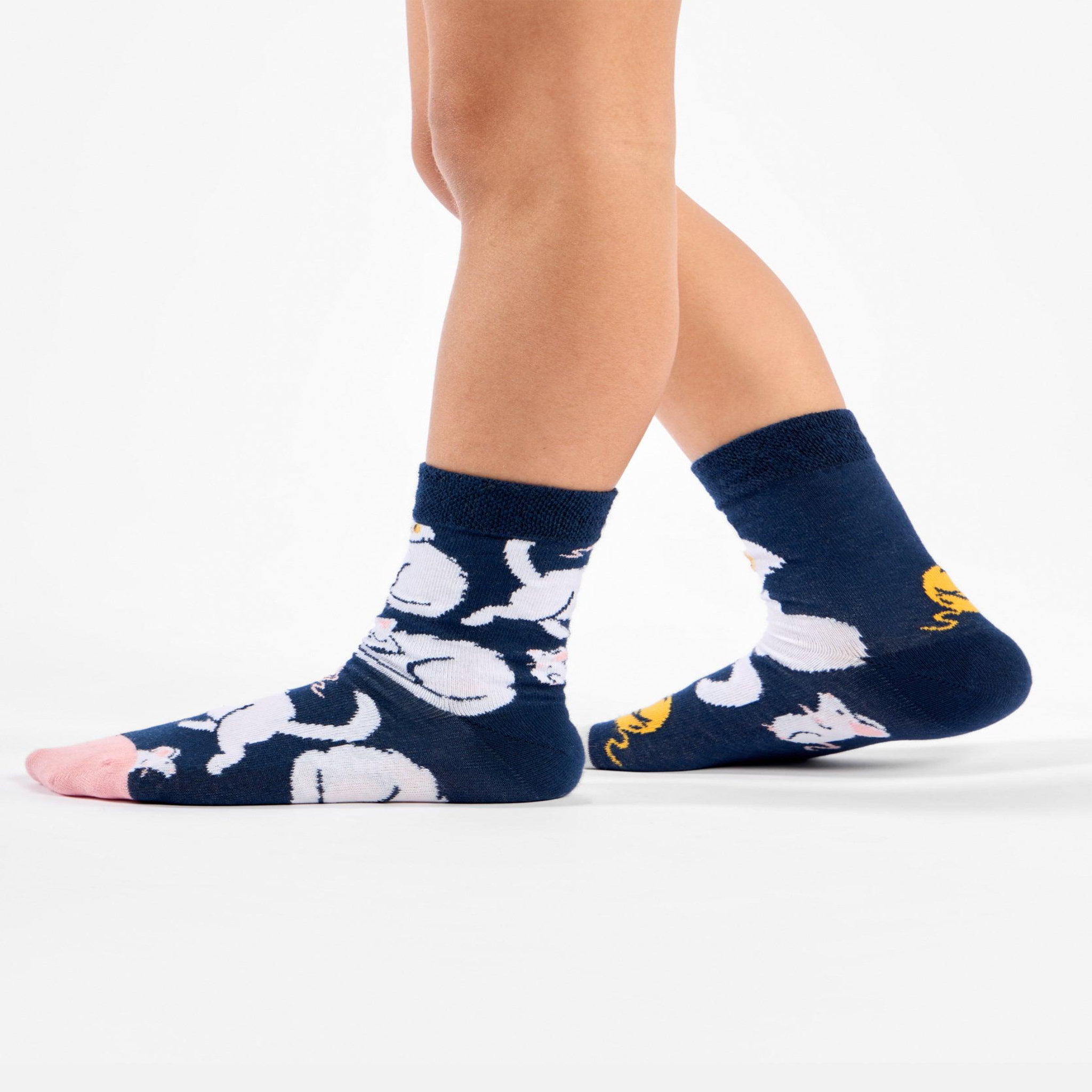 Voir la diapositive 2 : DEDOLES Chaussettes enfants chatons ludiques