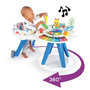 Voir la diapositive 2 : BABY EINSTEIN BABY EINSTEIN Table d'activités bébé trotteur évolutif 4-en-1 Pivotant a 360° sécurisé, Jouet d'éveil amovible, piano, m