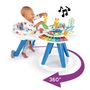 Voir la diapositive 2 : BABY EINSTEIN BABY EINSTEIN Table d'activités bébé trotteur évolutif 4-en-1 Pivotant a 360° sécurisé, Jouet d'éveil amovible, piano, m