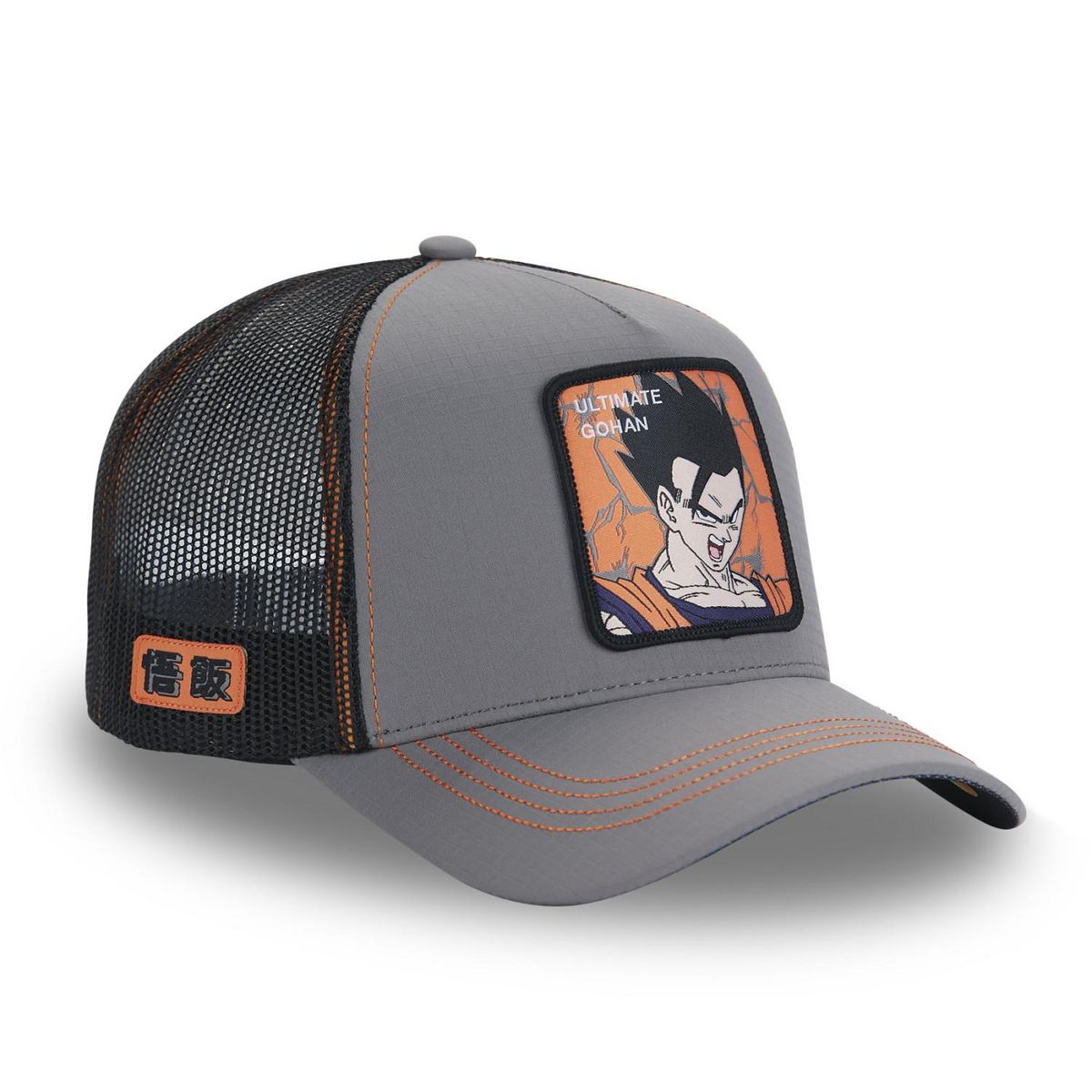 CAPSLAB Casquette homme trucker finition prémium Dragon Ball Z Gohan