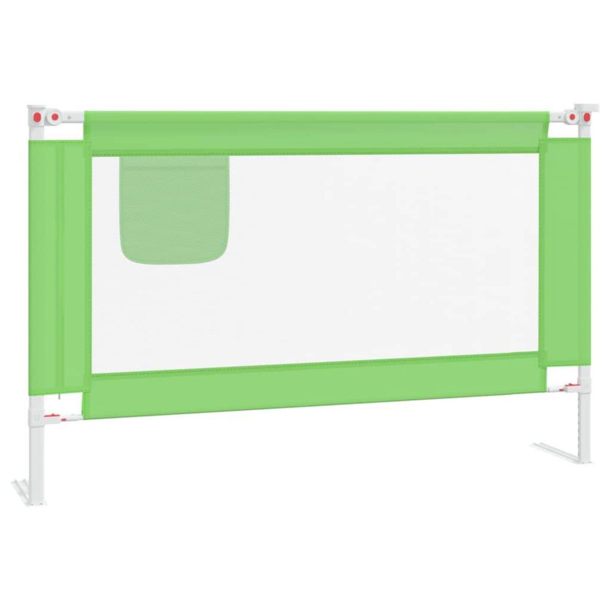 VIDAXL Barriere de securite de lit d'enfant Vert 120x25 cm Tissu