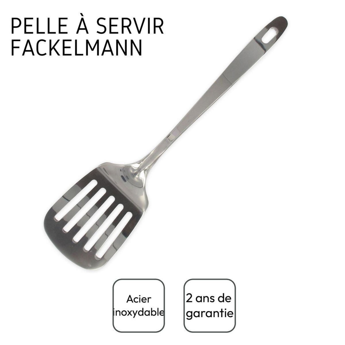 Fackelmann Ensemble de 2 Pelles inox ajourée Fackelmann Oxford