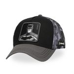 CAPSLAB Casquette trucker premium avec filet effet bambou DC Comics Team. Coloris disponibles : Gris