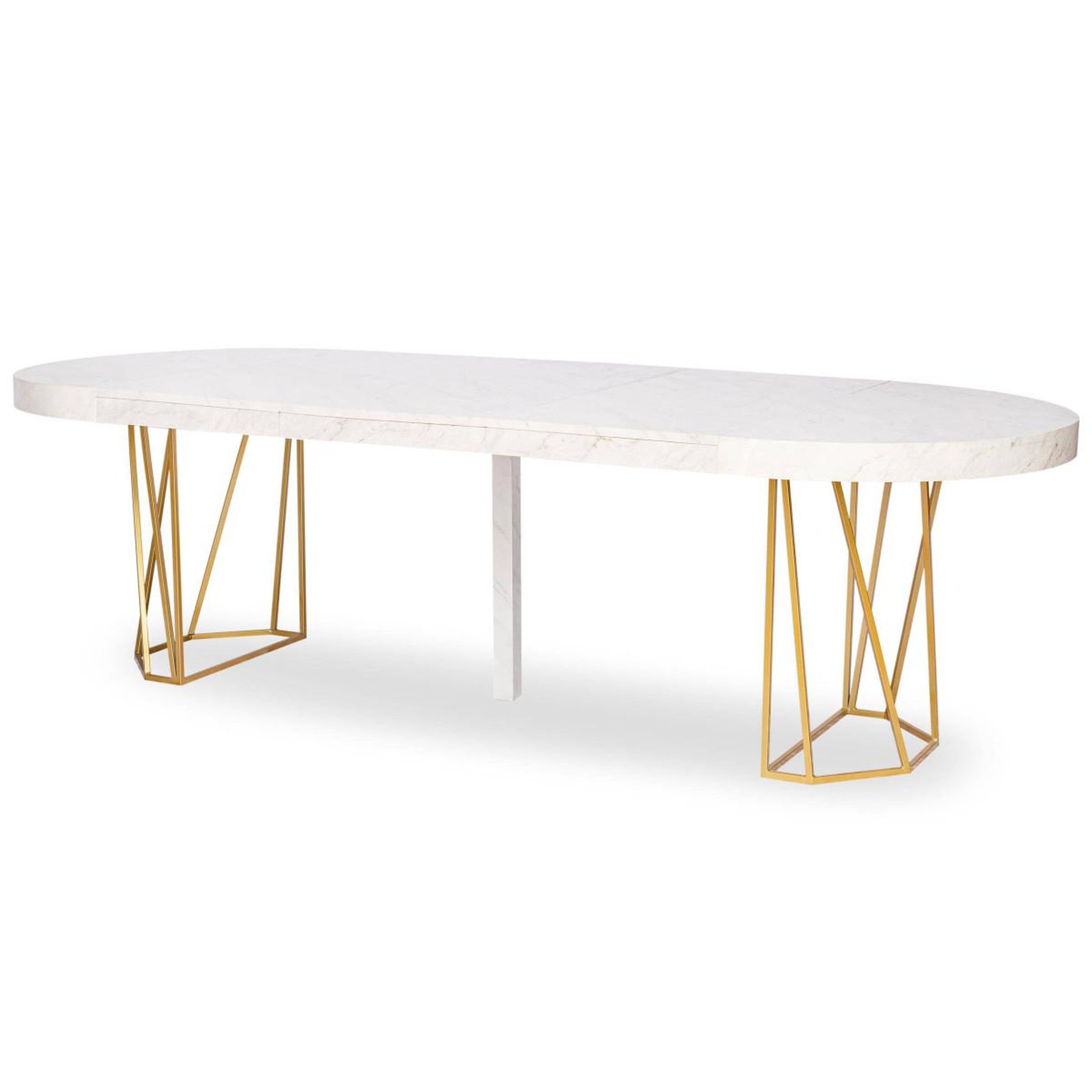 Voir la diapositive 2 : Paris Prix Table de repas extensible  janina  110-260cm blanc