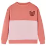 VIDAXL Sweat-shirt enfants bloc de couleurs rose 92
