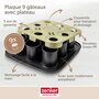 Voir la diapositive 3 : ZENKER Ensemble de 2 Moules à gâteaux individuels 9 empreintes avec couvercle 29 x 29 cm Zenker Bake Click and Go
