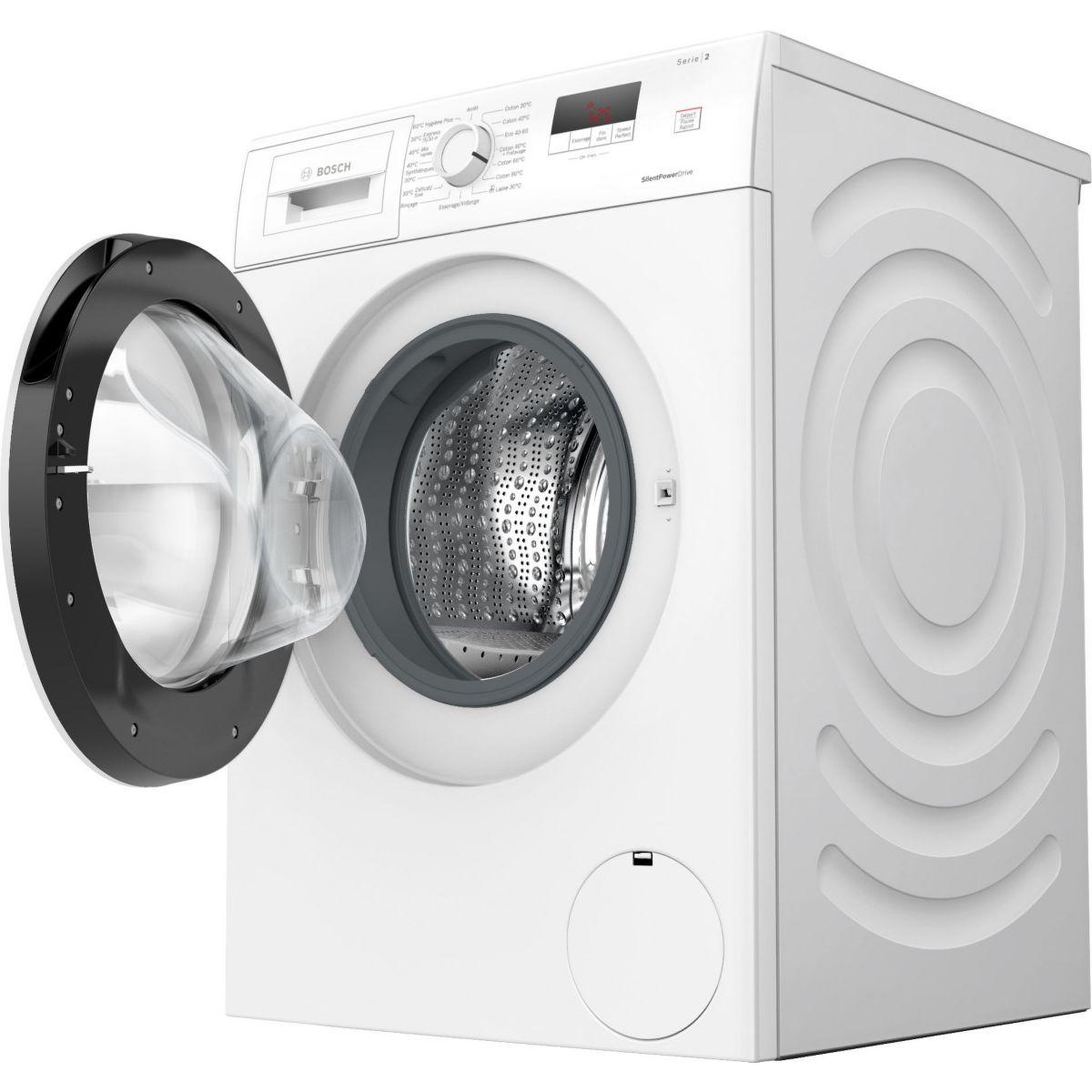 Voir la diapositive 2 : BOSCH Lave linge hublot WGE02203FR - 7 kg - 1200 tr/min - Classe A - Moteur induction - Série 2