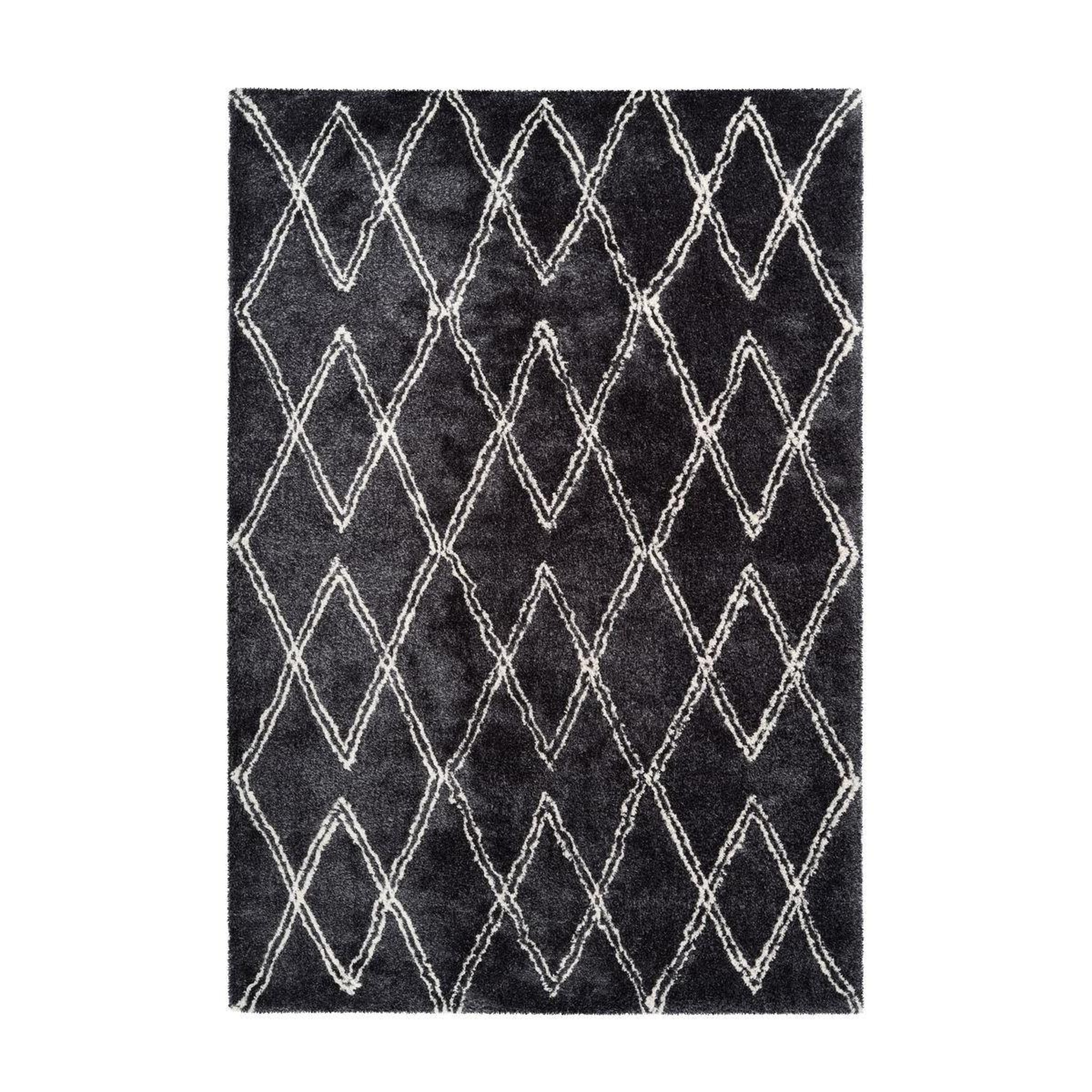 Voir la diapositive 1 : Paris Prix Tapis Tissé Géométrique  Orlando  Anthracite