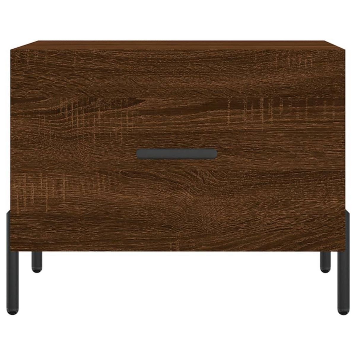 VIDAXL Table basse Chene marron 50x50x40 cm Bois d'ingenierie
