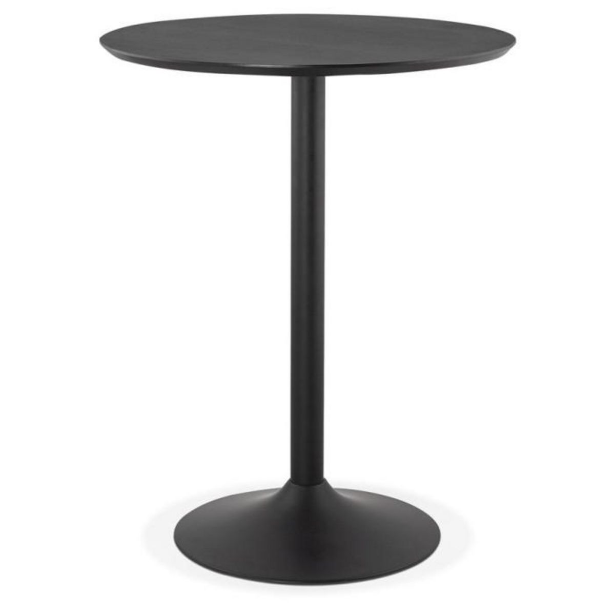 Paris Prix Table de Bar  Matera  90cm Noir
