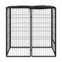 Voir la diapositive 2 : VIDAXL Parc pour chien 6 panneaux Noir 50x100cm Acier enduit de poudre