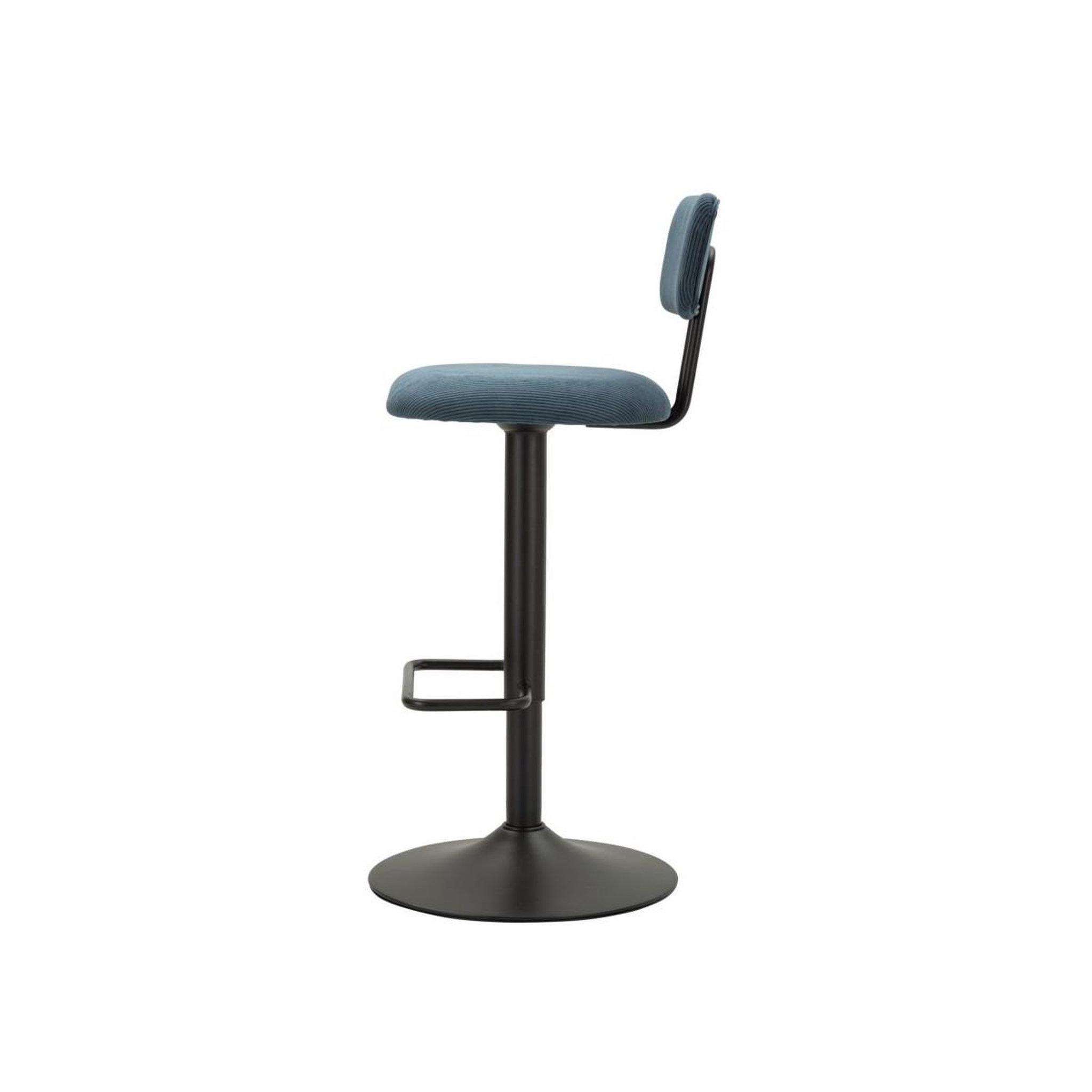 Voir la diapositive 4 : Paris Prix Lot de 2 chaises de bar réglable  destiny  85-106cm noir & bleu
