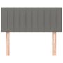 Voir la diapositive 3 : VIDAXL Tete de lit Gris fonce 100x5x78/88 cm Tissu