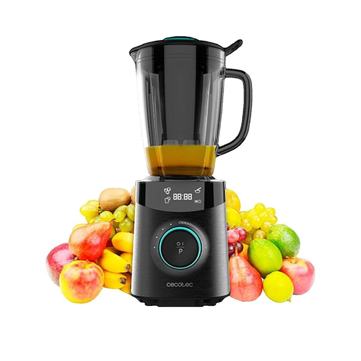 CECOTEC Blender Cecotec Power Black Titanium avec moteur 2500 W et jarre en verre de 1,8 litre