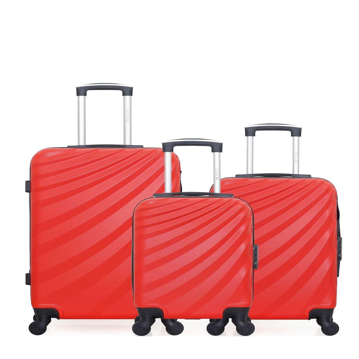 WAVE PARIS WAVE PARIS - Lot de 3 - Valise Weekend, valise cabine et valise cabine XXS DANUBE