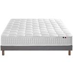 IDLITERIE Matelas ressorts ensachés ODYSSEE, mémoire de forme - Qualité française. Coloris disponibles : Blanc