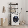 Voir la diapositive 3 : VIDAXL Etagere de lave-linge chene fume 67x25x163 cm bois d'ingenierie