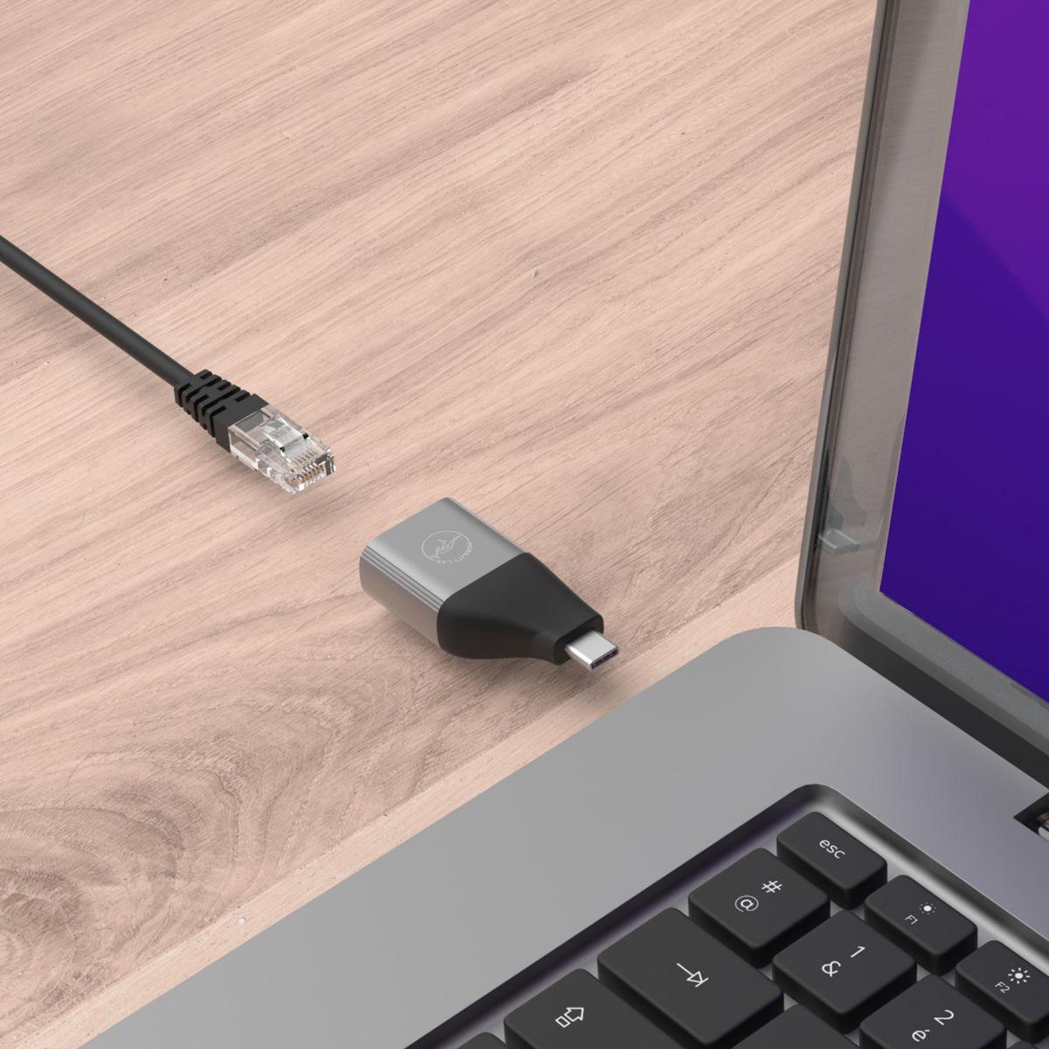 Voir la diapositive 3 : Mobility Lab Adaptateur USB-C/Ethernet USB-C - Ethernet