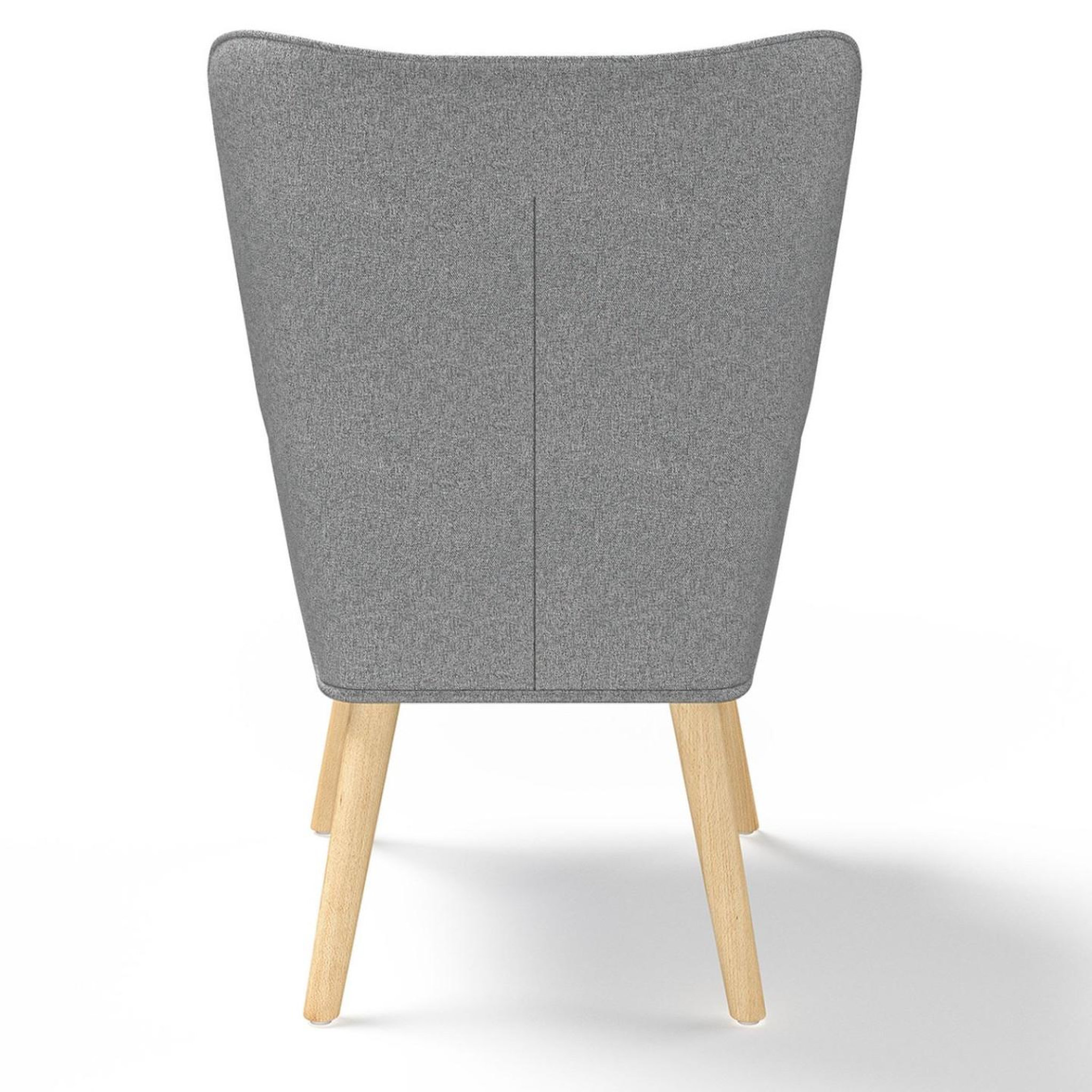 Voir la diapositive 4 : ID MARKET Fauteuil scandinave ivar en tissu gris clair