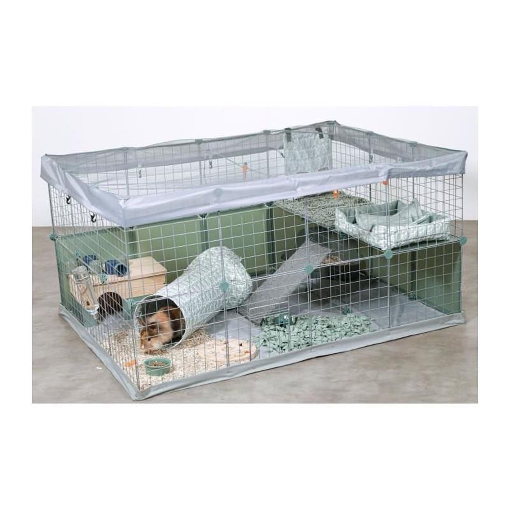Voir la diapositive 6 : Zolux Enclos modulable - ZOLUX - Neo park - Parc pour petits animaux - Lapins - 140X105X70 - 1,84 m²