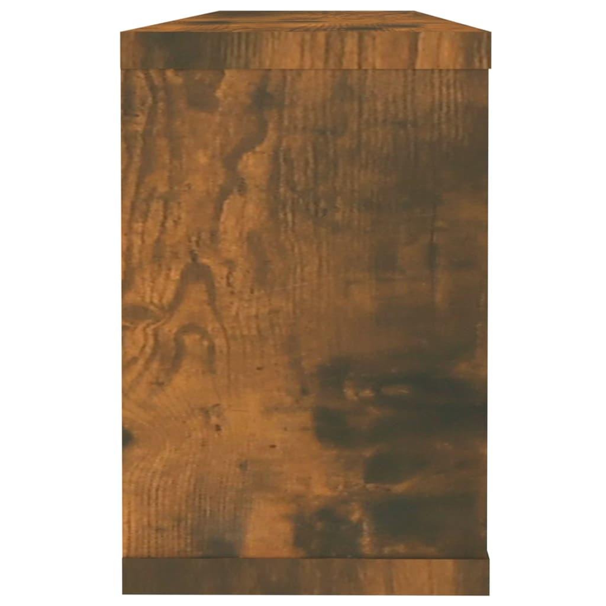 Voir la diapositive 5 : VIDAXL Etageres murales cube 2 pcs Chene fume 60x15x23 cm Bois