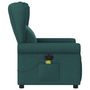 Voir la diapositive 5 : VIDAXL Fauteuil de massage inclinable electrique Vert fonce Tissu
