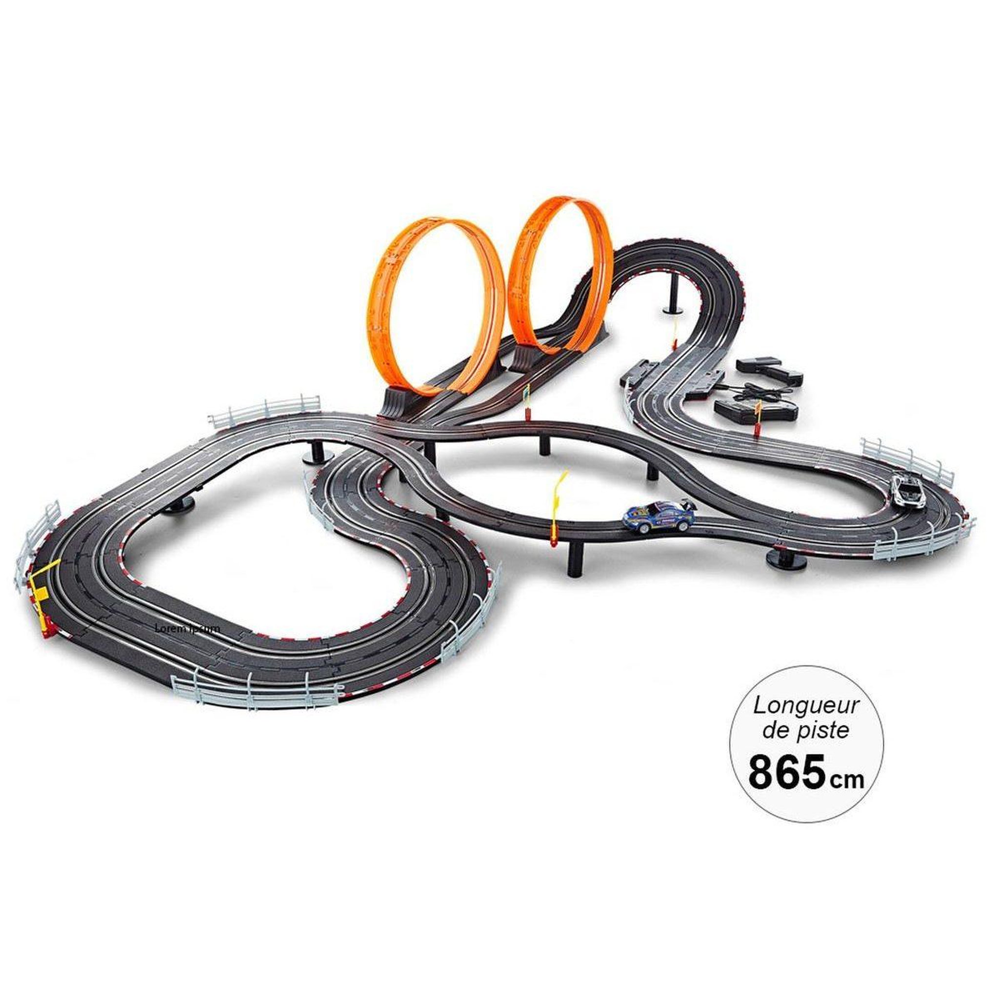 1001JOUETS Circuit de Course avec 2 Voitures