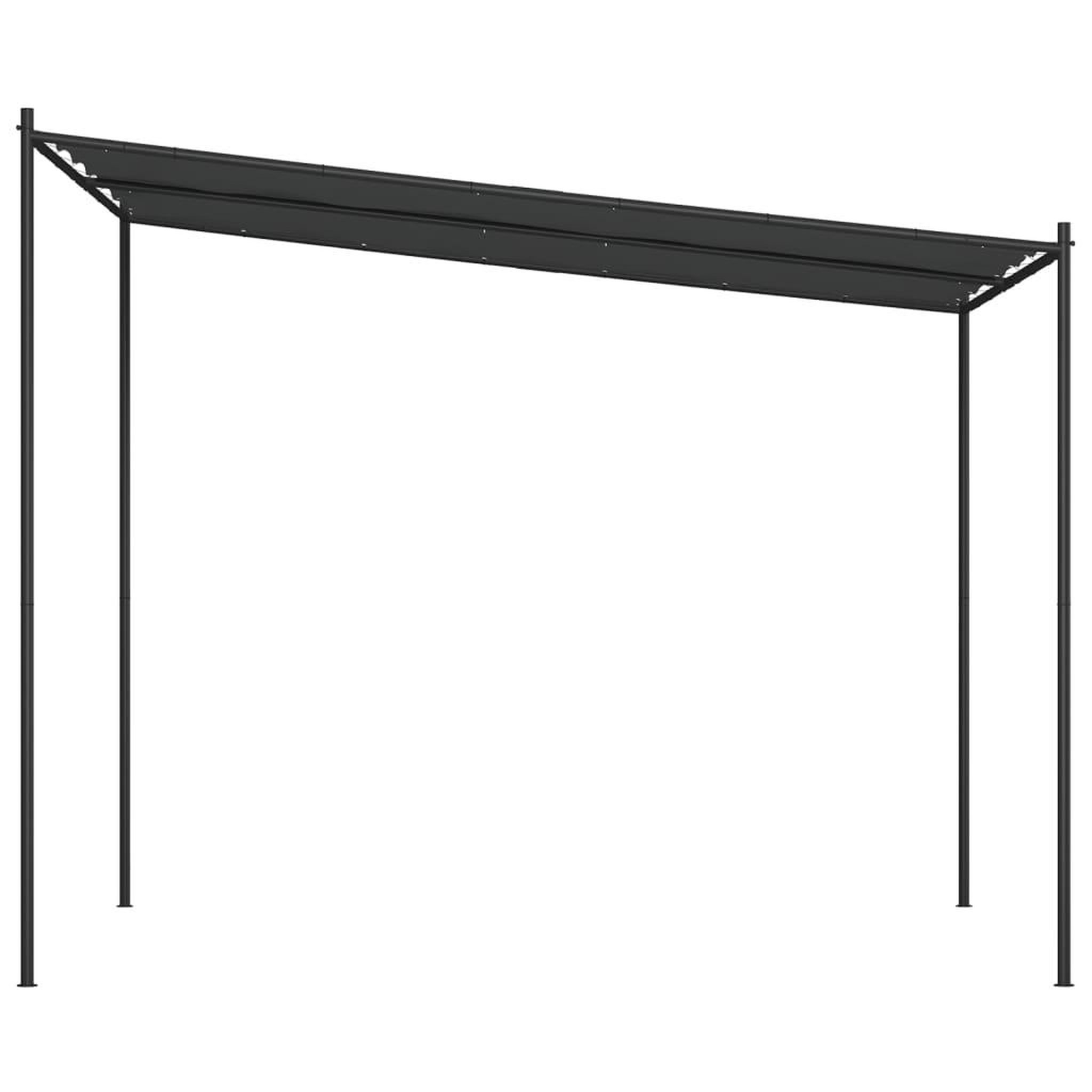 Voir la diapositive 4 : VIDAXL Belvedere anthracite 3x3 m 180 g/m^2 tissu et acier