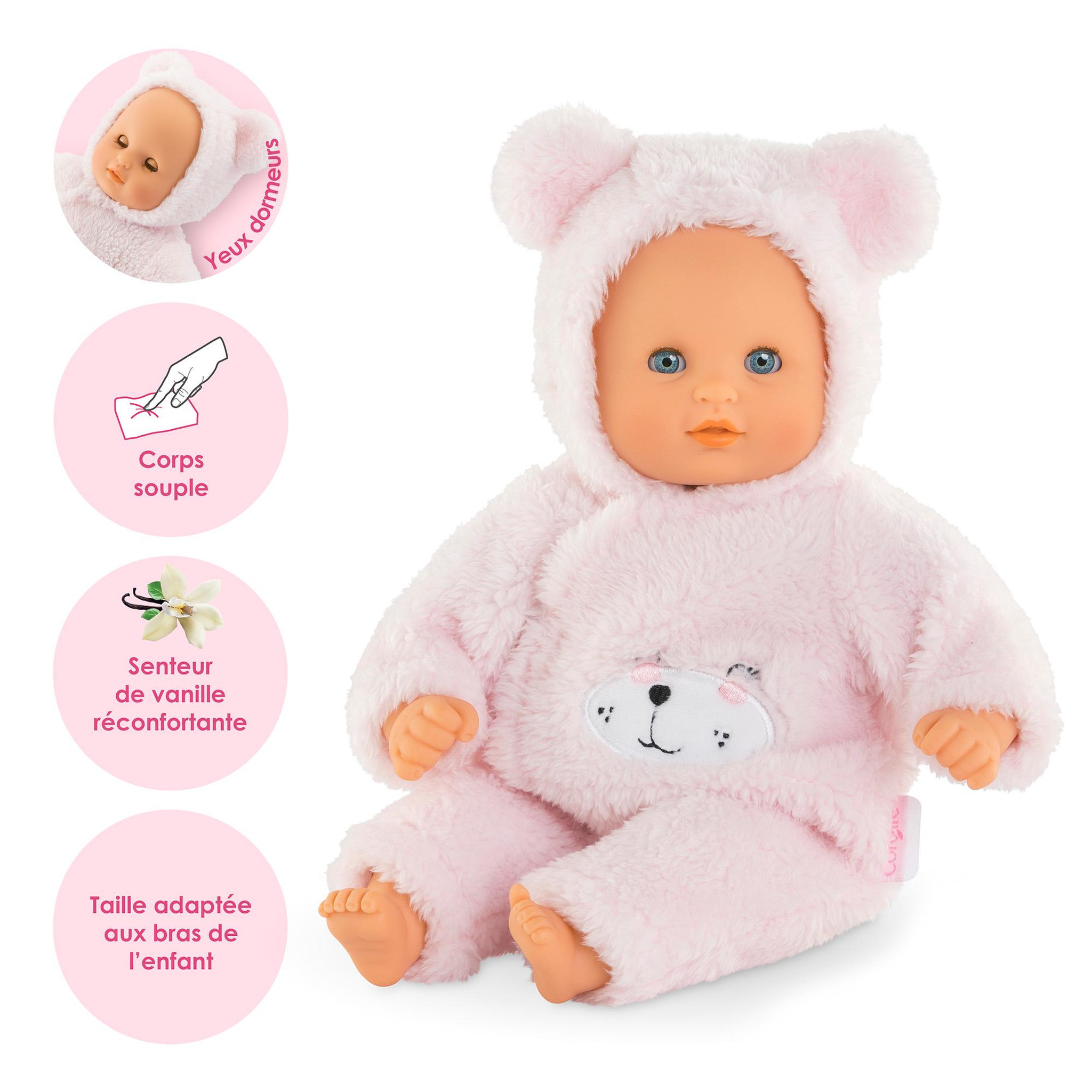 Voir la diapositive 3 : Corolle Poupon Bébé Calin Ourson d'Amour
