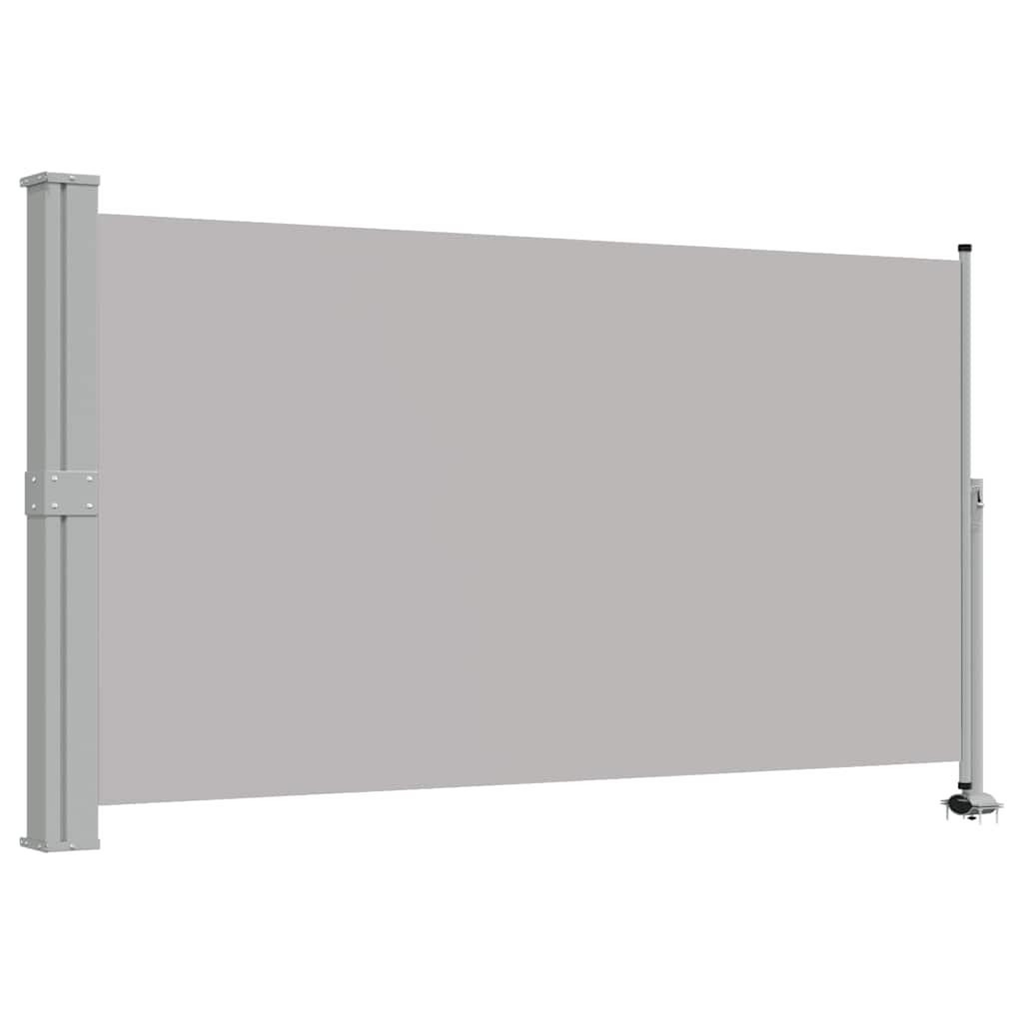 VIDAXL Auvent lateral retractable de patio 140 x 300 cm Gris