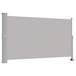 VIDAXL Auvent lateral retractable de patio 140 x 300 cm Gris