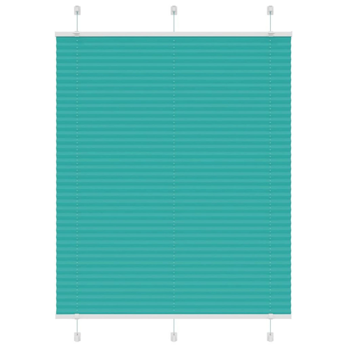 VIDAXL Store plisse vert petrole 110x150cm largeur du tissu 109,4cm