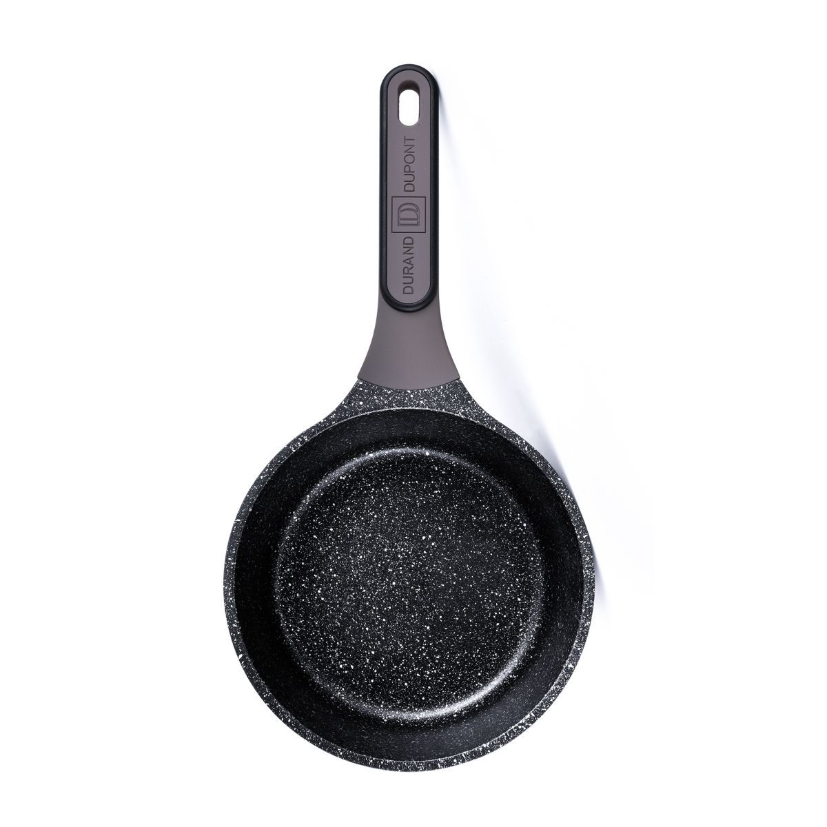 Fortus Casserole 18cm grise en fonte d'aluminium avec couvercle