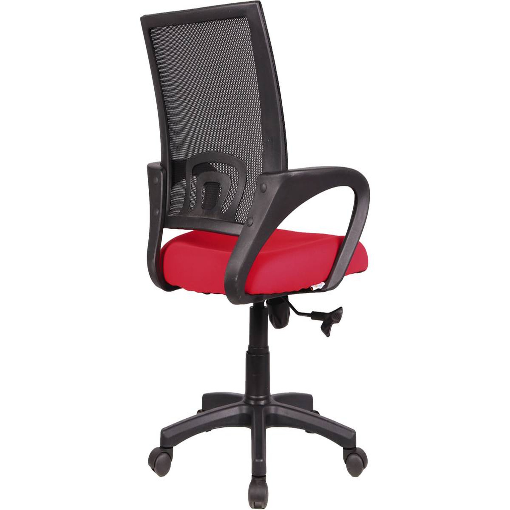 Voir la diapositive 4 : Habitat et Jardin Fauteuil de bureau à roulettes  Dana  - Noir/Rouge