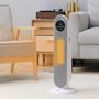 Voir la diapositive 2 : HOMCOM Chauffage soufflant oscillant 2000 W - radiateur céramique PTC - 2 niv. puissance - chauffage d'appoint avec télécommande blanc noir