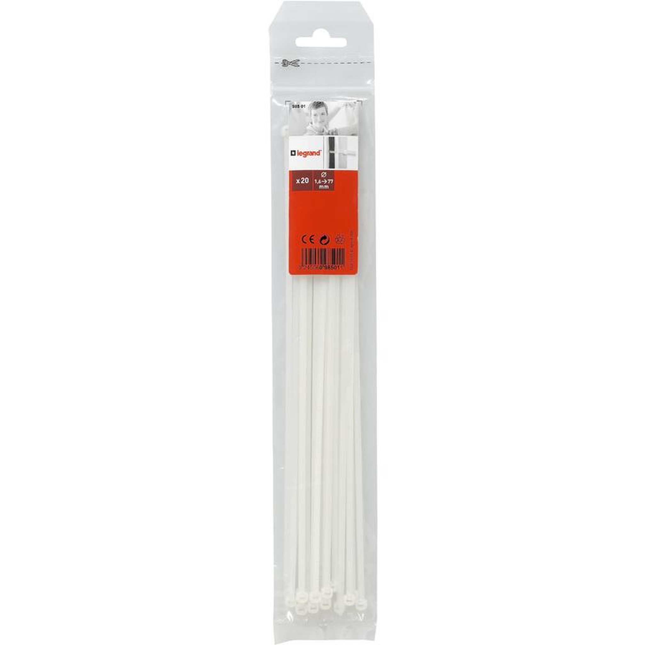 Legrand 20 colliers intérieur l280mm