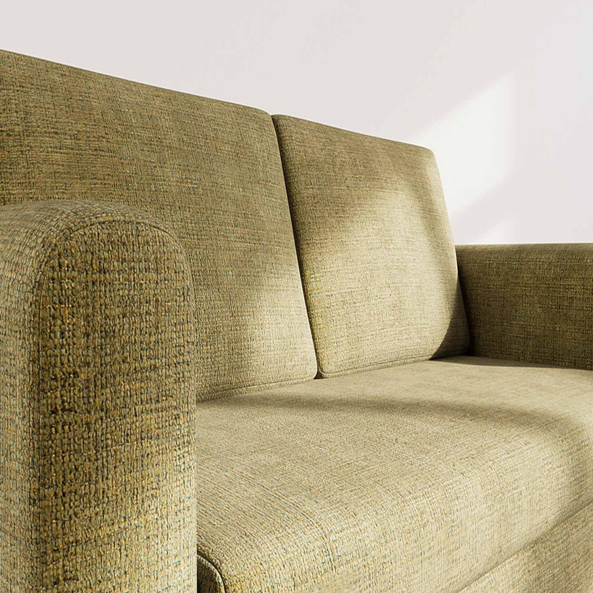 BEST MOBILIER Marilia - canapé 2 places convertible déplimousse en velours texturé